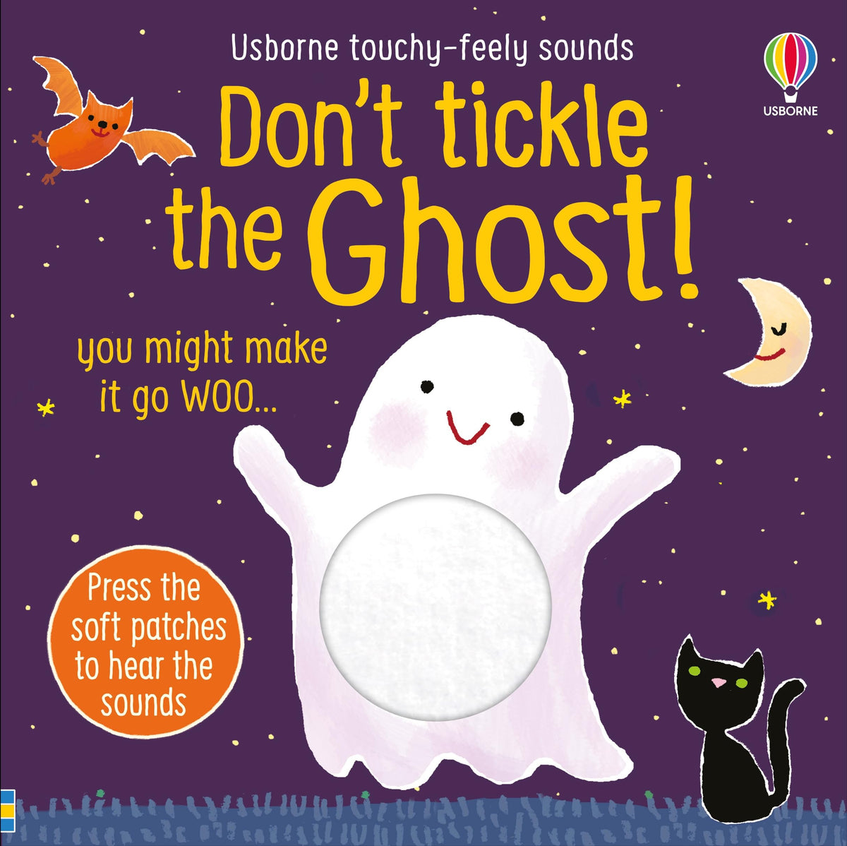 Ne chatouille pas le fantôme ! : Un livre interactif amusant à toucher et à écouter sur un fantôme, une sorcière et un loup-garou avec des bruits effrayants d'Halloween, pour les enfants