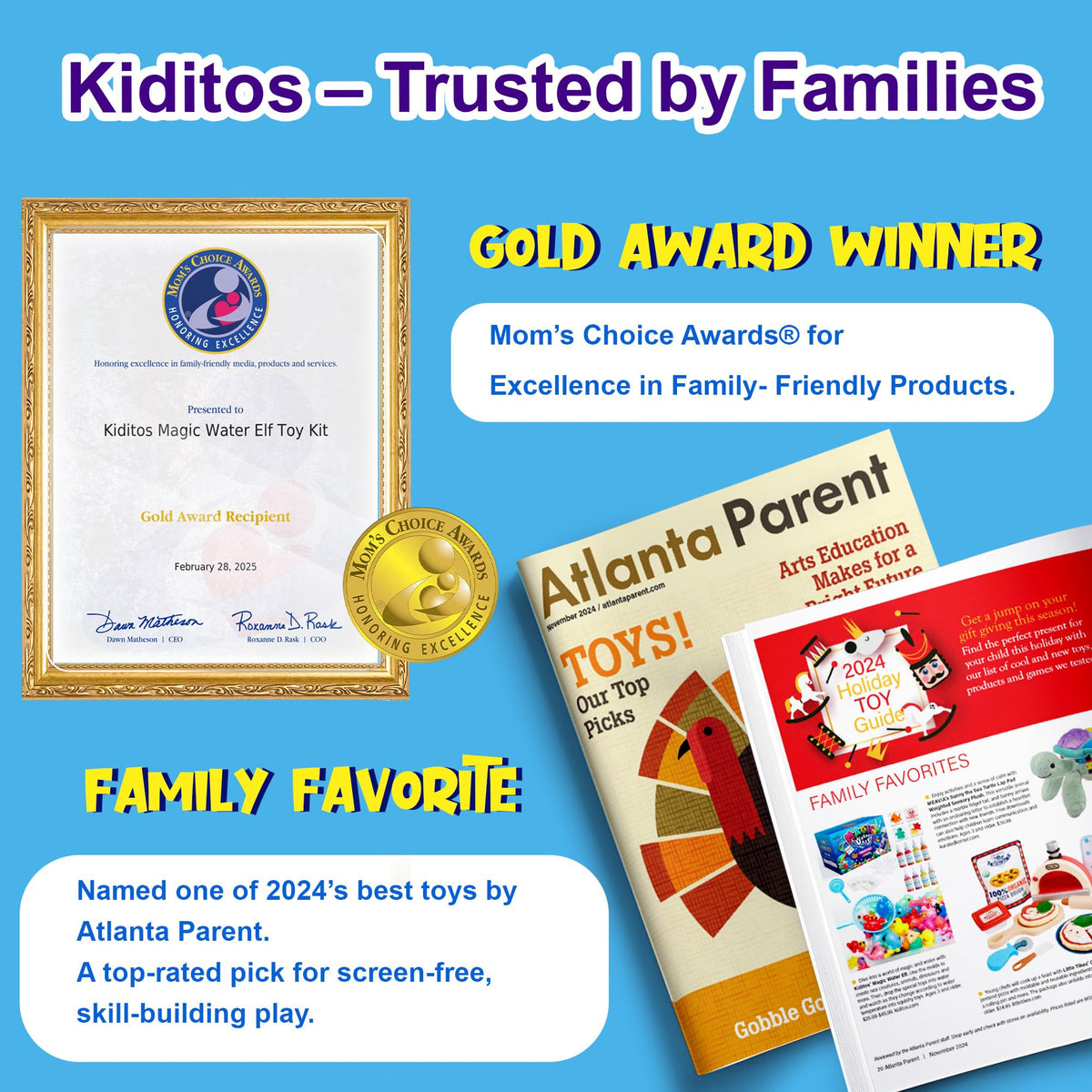 Kiditos Magic Water Elf Toy Kit–Squishies for Kids, 20 Gels & 10 Molds, Magic Gel Water Pets Sensory Toy, Fun DIY Craft Kit，Party Favors, Birthday & Christmas Gifts for Kids Ages 3+ 🍁 All In One Marketplace Canada
