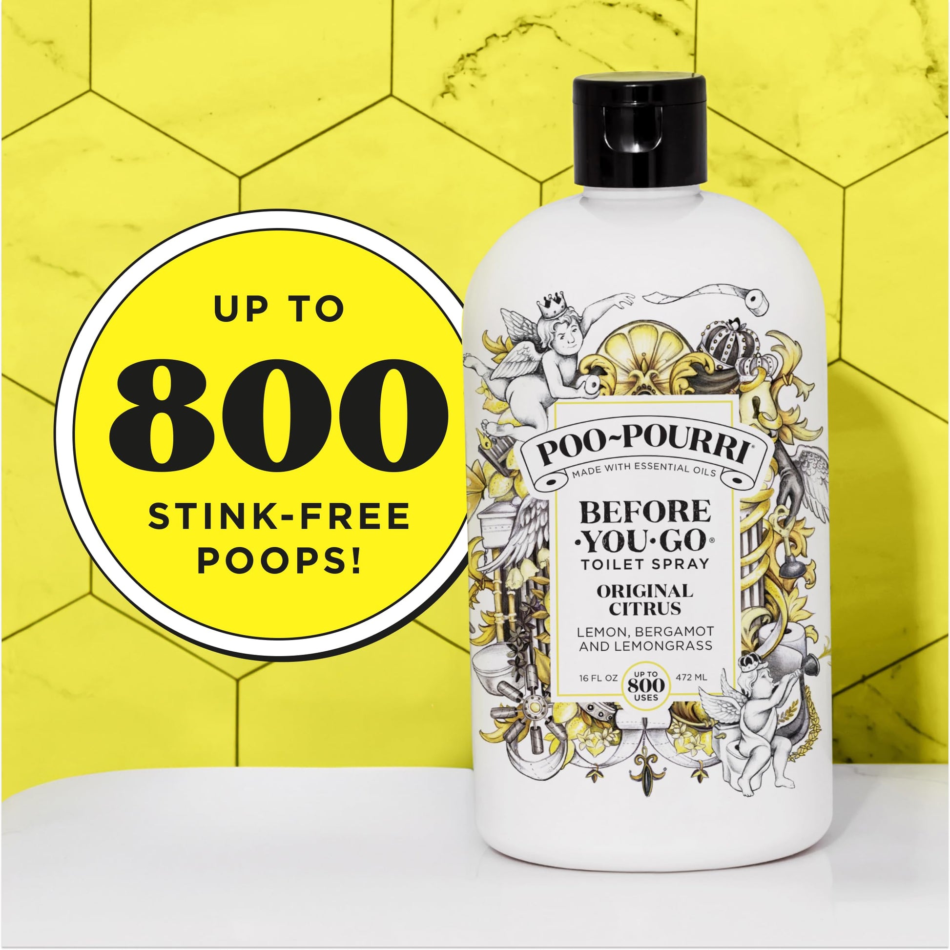 Poo-Pourri Original Citrus, 16 ounces - Available at All In One Marketplace Canada