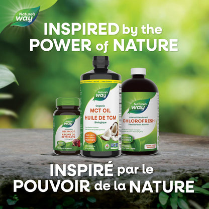 Nature's Way 100% Pure MCT Oil From Coconut – 14g MCT Per Serving – Paleo and Keto friendly – Certified Organic – Non-GMO Project Verified – Vegetarian, Gluten-free, & Flavourless – 887 mL, Value Size Nature's Way