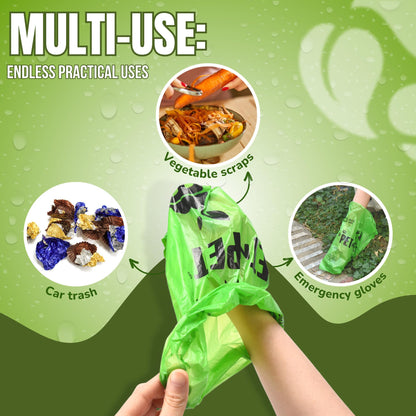 Pet N Pet Dog Poop Bags - USDA Certified 41% Plant-Based Doggy Poop Bags - Leak-Proof Sac Caca Chien Refill Rolls (1080 Count, Unscented, Green)