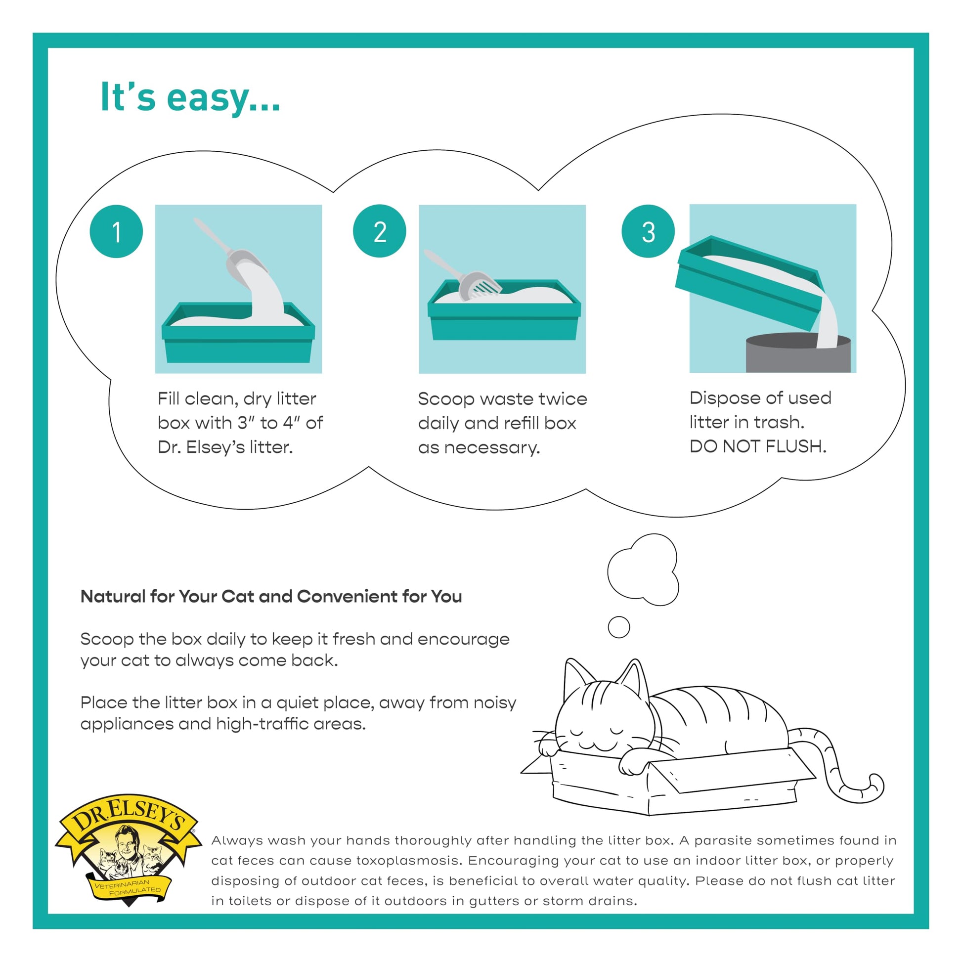 Dr. Elsey's R and R Cat Litter - Low Dust, Low Tracking, Hard Clumping, Superior Scent Control, Unscented and Natural Ingredients - Stress Reducing Kitty Litter, Supports Healthy Breathing Dr. Elsey's