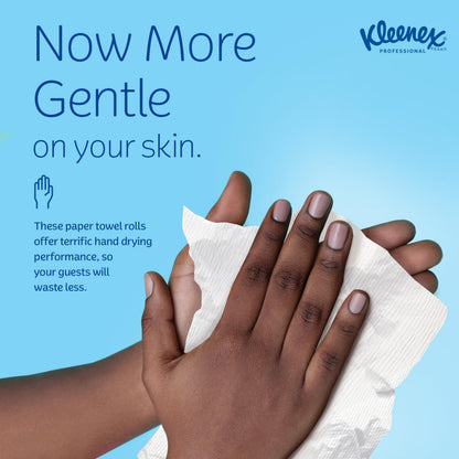Kleenex Professional Universal Hard Roll Paper Towels, Bulk (50606), Hardwound 1.75" Core, Premium Absorbency Pockets, White (6 Rolls at 600' Each, 3,600'/Case)