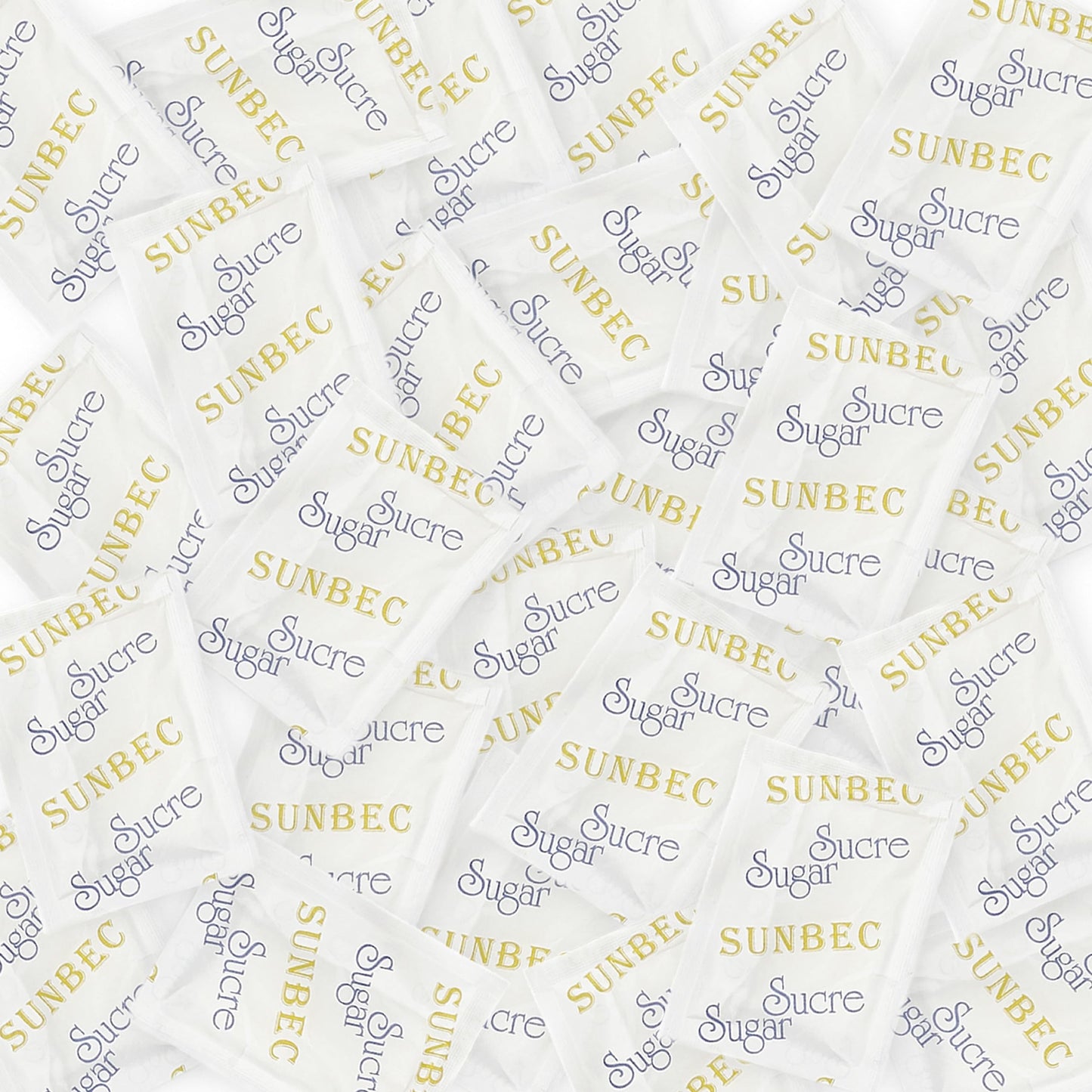 SUNBEC Sugar Sachets, 1000 Pack (3.5kg) – Pure Cane Sugar Single-Serve Packets for Beverages and Baking
