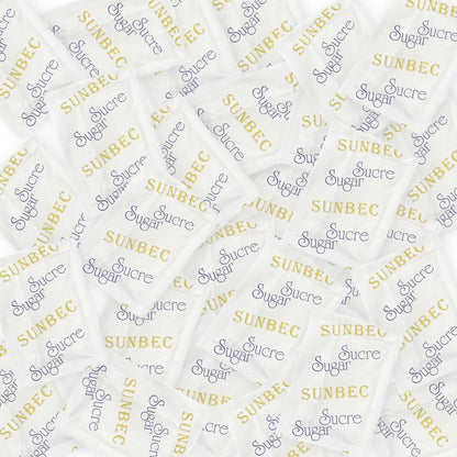 SUNBEC Sugar Sachets, 1000 Pack (3.5kg) – Pure Cane Sugar Single-Serve Packets for Beverages and Baking