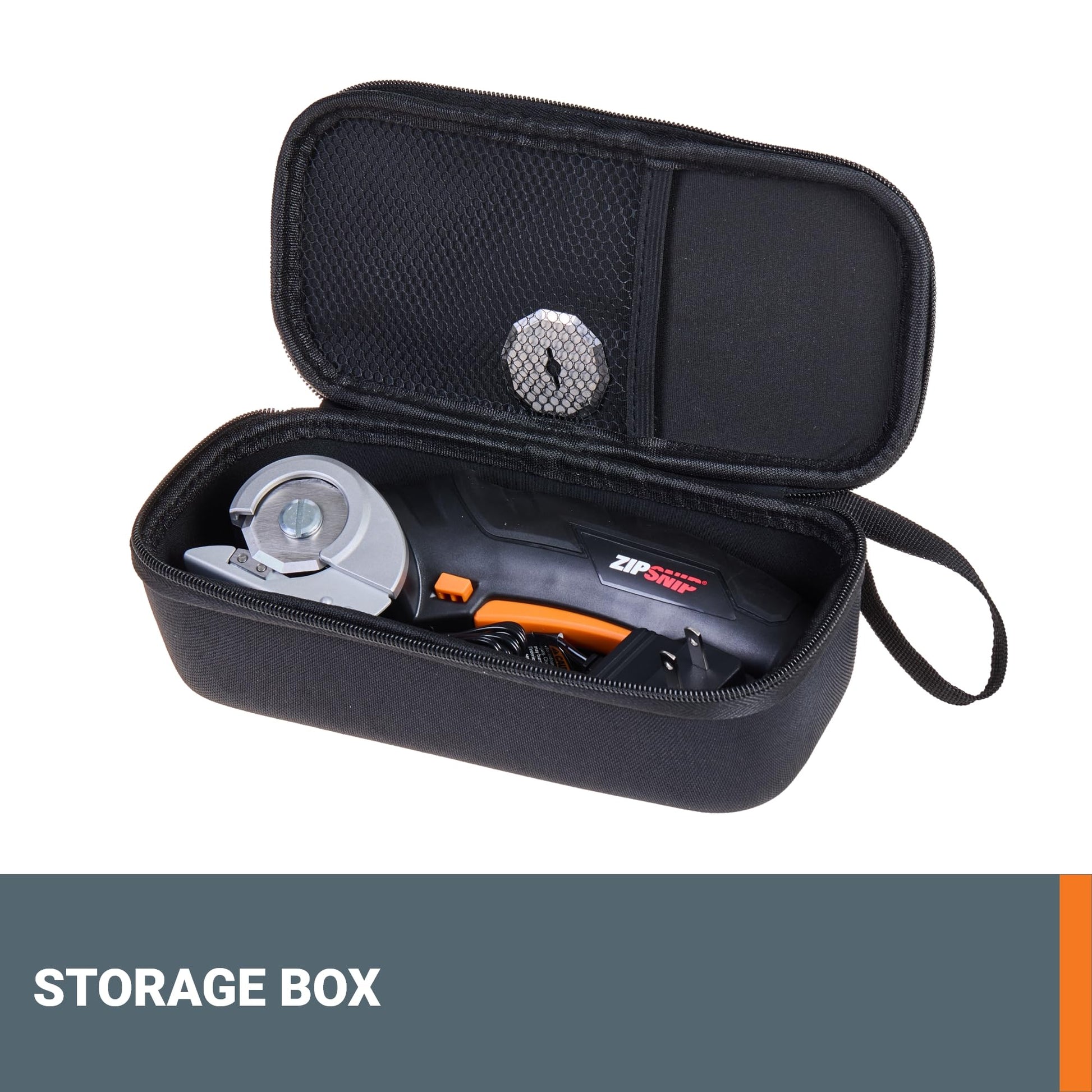Worx Zipsnip Cordless Electric Scissors, Rechargeable Cardboard Cutter, 4V Powerful Fabric Scissors with 2 Safety Blades and Storage Bag WX082L.2 - Available at All In One Marketplace Canada