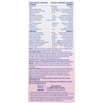NESTLÉ Materna Prenatal Multivitamin Supplement | Folic Acid | 100 Tablets - Available at All In One Marketplace Canada