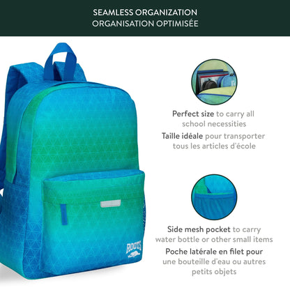 Roots Essential Kids 3-in-1 Backpack Set, Green, 22.5L
