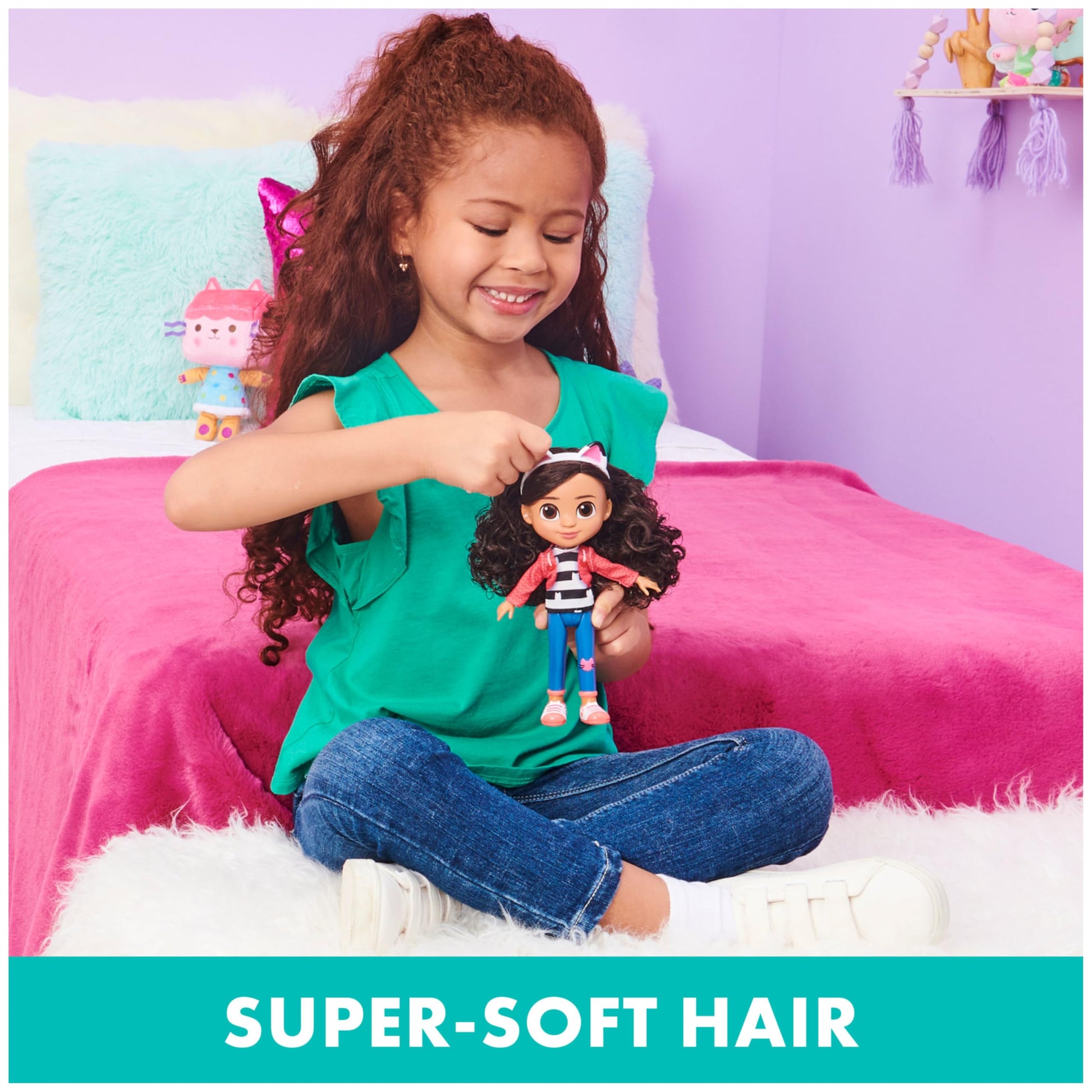 Gabby’s Dollhouse, 8-inch Gabby Girl Doll, Kids Toys for Ages 3 and up DREAMWORKS GABBY'S DOLLHOUSE