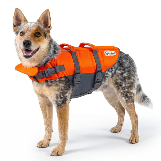 Outward Hound Granby Splash Orange Dog Life Jacket, Medium