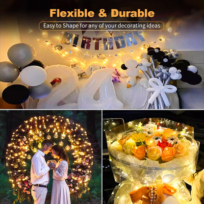 20 Pack LED Fairy Lights Battery Operated,3 Features 7FT 20 LED Waterproof Mini Twinkle String Lights for Wedding Mason Jars Party Christmas Decorations(Warm White) 🍁 All In One Marketplace Canada