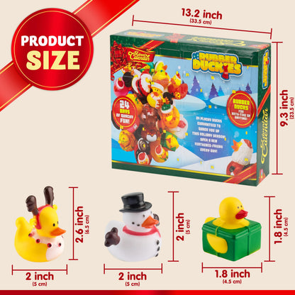 JOYIN 2026 Christmas Advent Calendar, 24 Days Christmas Countdown Rubber Ducks for Boys Girls Toddlers Kids, Xmas Party Favor Gifts, Rubber Ducky Bath Toys, Kids Xmas Fun Gifts 🍁 All In One Marketplace Canada