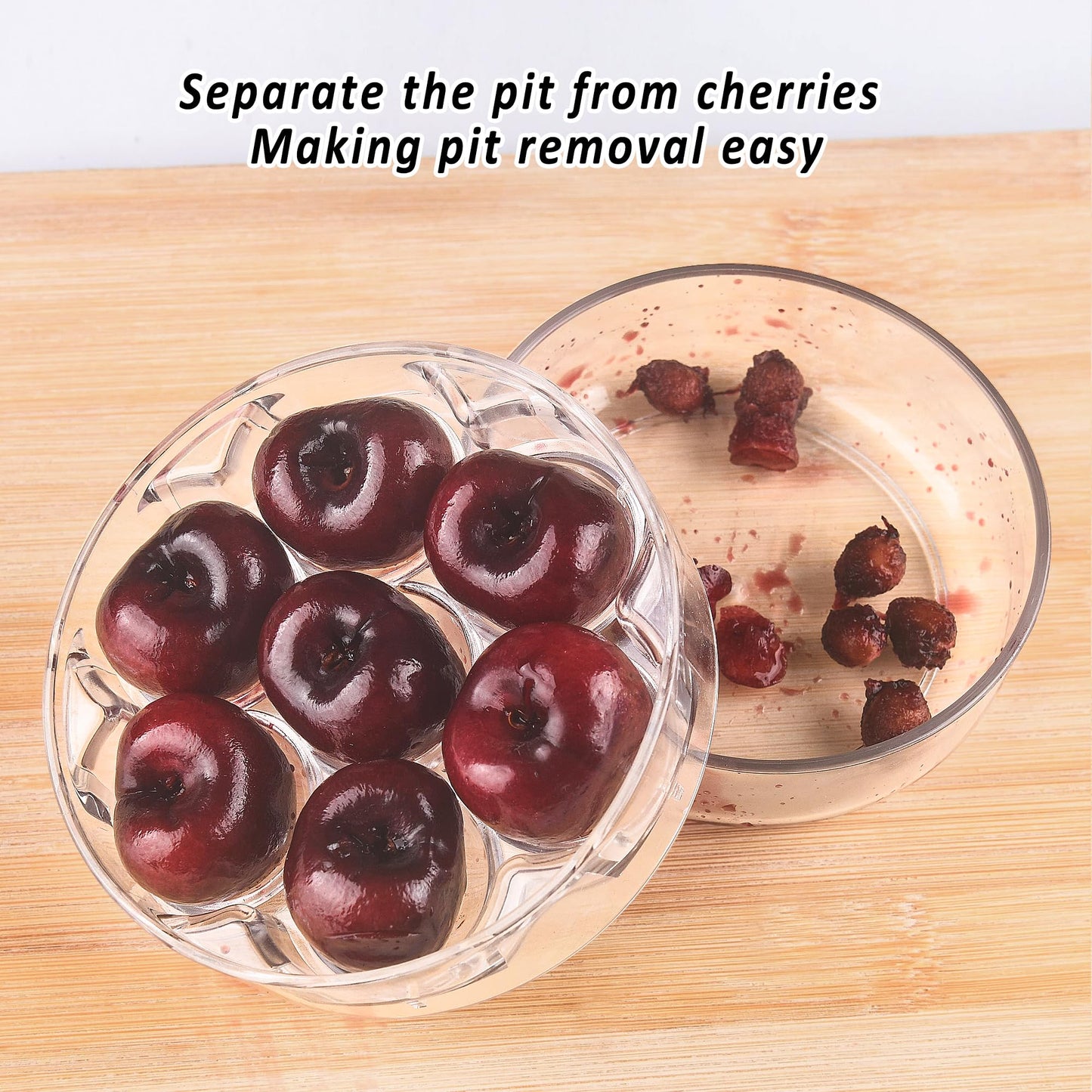 Cherry Pitter - Makmzoon Multi Cherries Corer Stainless Steel Pitter Tool Making Cherry Jam - 7 Cherries