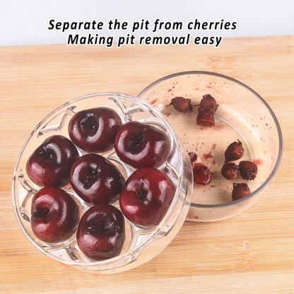 Cherry Pitter - Makmzoon Multi Cherries Corer Stainless Steel Pitter Tool Making Cherry Jam - 7 Cherries