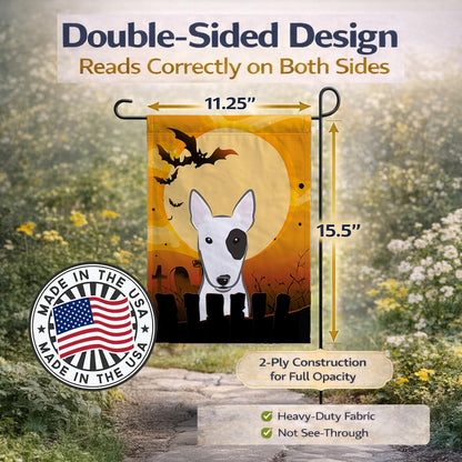 Drapeau de jardin Caroline's Treasures BB1767GF Halloween Bull Terrier, petit, multicolore