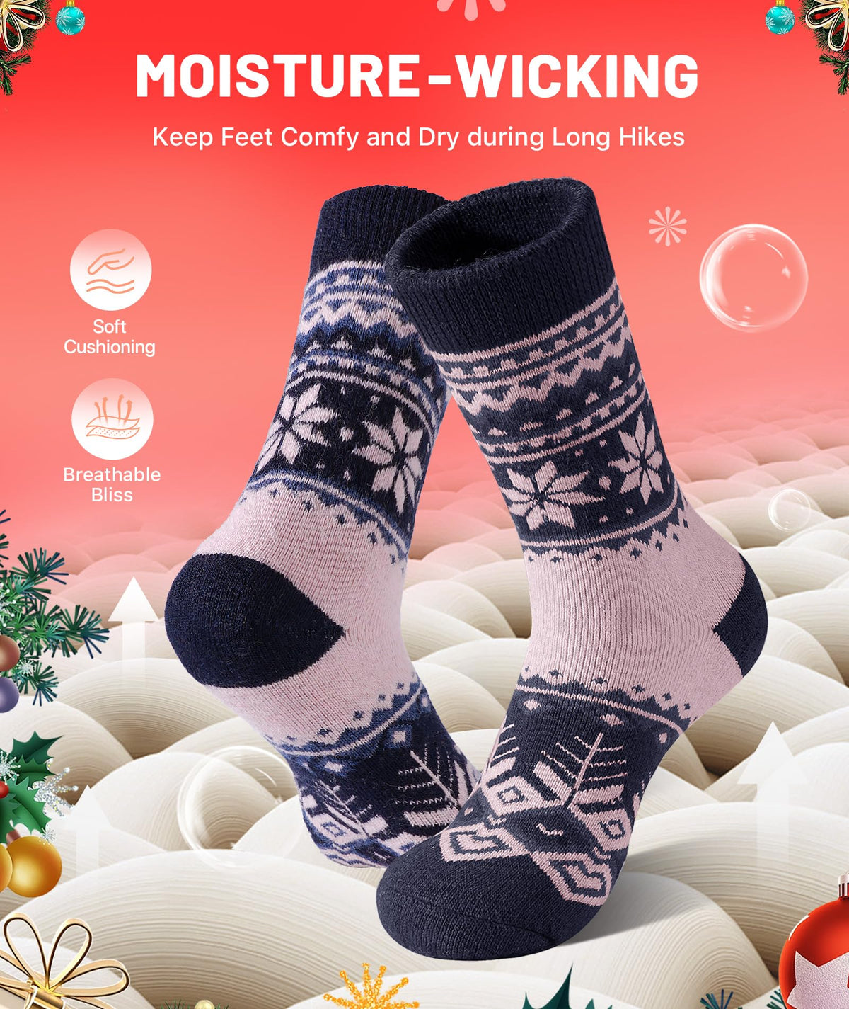 SIMIYA Merino Wool Socks for Women 5 Pairs Extra Thick Winter Thermal Warm 🍁 All In One Marketplace Canada