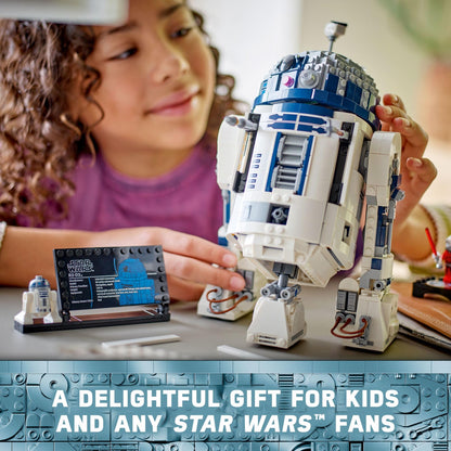 LEGO Star Wars R2-D2 Building Toy Set - Play or Display Star Wars Toy for Boys & Girls, Ages 10+ - Gift Ideas for Kids & Fans - Includes 25th Anniversary Darth Malak Minifigure - 75379 - Available at All In One Marketplace Canada
