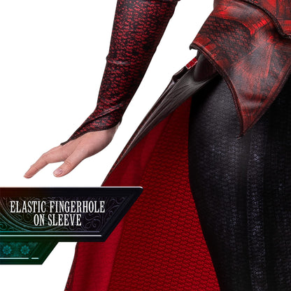 Marvel Adult Scarlet Witch Hero Costume, Womens Halloween Costume - Officially Licensed Large,Red