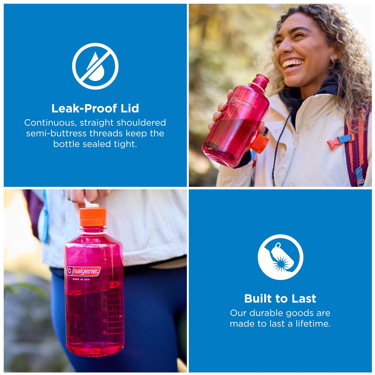 Nalgene 32 oz Narrow Mouth Water Bottle, Gray 🍁 All In One Marketplace Canada
