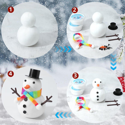 ARTPAR 20 Pk Clay Snowman Kit,Christmas Stocking Stuffers Craft for Kids 🍁 All In One Marketplace Canada