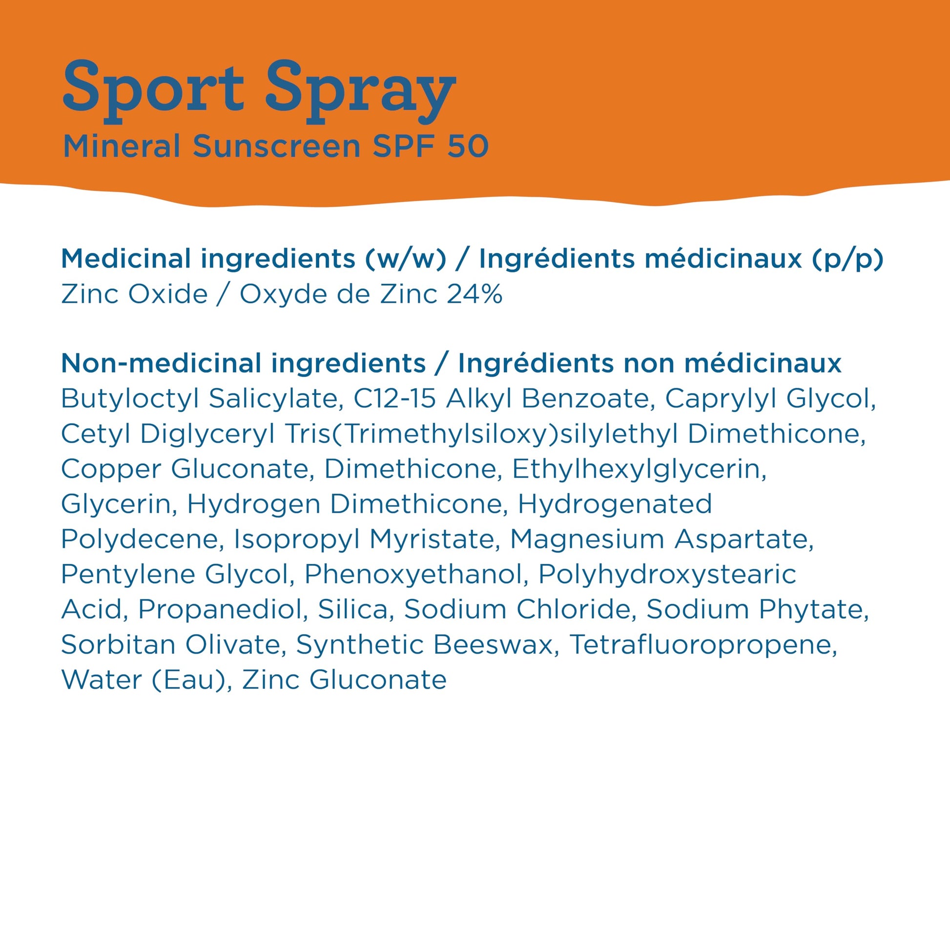 Blue Lizard Sport Mineral SPF 50 Spray, Broad-Spectrum UVA/UVB Protection, Water-Resistant, Zinc Oxide Formula, Vegan, 142 g