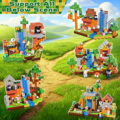 300 PCS Magnetic Blocks Jumbo Forest Castle - Cute Fun Magnetic Building Blocks,Magnet Cubes Stacking Magnet Kids Sensory Toy for Kids 3-5 6-7 8-12 Boys Girls Christmas Birthday Sensory Stacking Toys 🍁 All In One Marketplace Canada