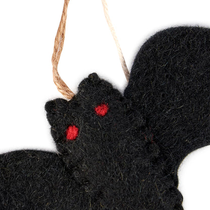 Guirlande de chauves-souris et citrouilles en feutrine pour Halloween Primitives by Kathy - Décoration saisonnière de 183 cm