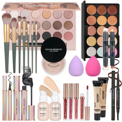 Makeup Kit for Women Full Kit Makeup Sets for Teens Makeup Gift Set for Women Teen Girls Eyeshadow Palette Lip Gloss Make up Gift Set for Christmas 🍁 All In One Marketplace Canada