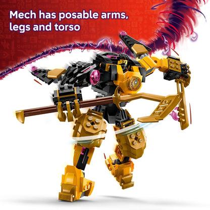 LEGO NINJAGO Arin’s Spinjitzu Battle Mech Building Toy - Ninja Building Set for Kids, Ages 7+ - with Arin, Baby Ryu, & Villain Minifigures - Gift Idea for Boys, Girls, & Dragons Rising Fans - 71839 LEGO