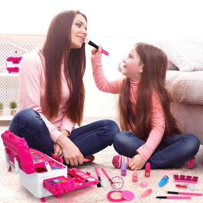 Flybay Kids Makeup Kit for Girls, Washable Girls Makeup Kit Kids Toys, Children Princess Pretend Play Make Up Set for Girl, Christmas Birthday Gifts for Girl Age 3-12 🍁 All In One Marketplace Canada