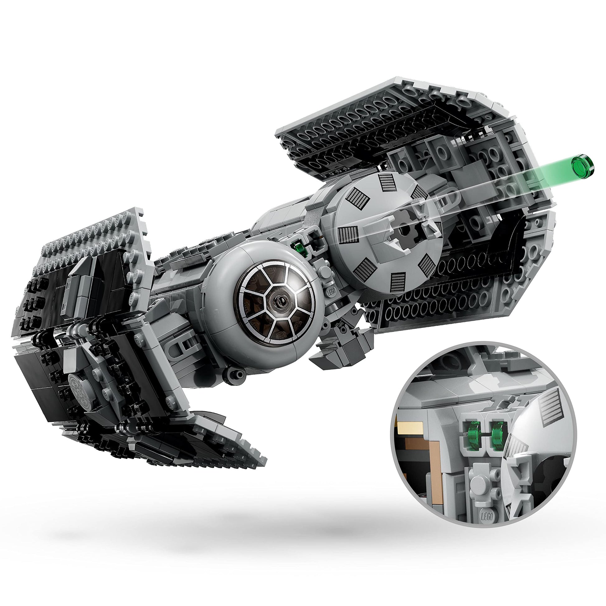 LEGO Star Wars TIE Bomber Model Building Kit, Star Wars Toy Starfighter with Gonk Droid Figure, Darth Vader Minifigure and Lightsaber, Collectible Star Wars Gift for 9 Year Olds, 75347 - Available at All In One Marketplace Canada