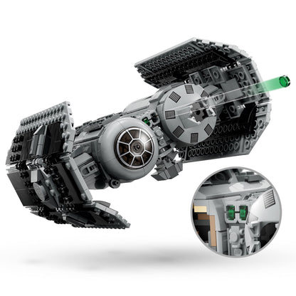 LEGO Star Wars TIE Bomber Model Building Kit, Star Wars Toy Starfighter with Gonk Droid Figure, Darth Vader Minifigure and Lightsaber, Collectible Star Wars Gift for 9 Year Olds, 75347 - Available at All In One Marketplace Canada