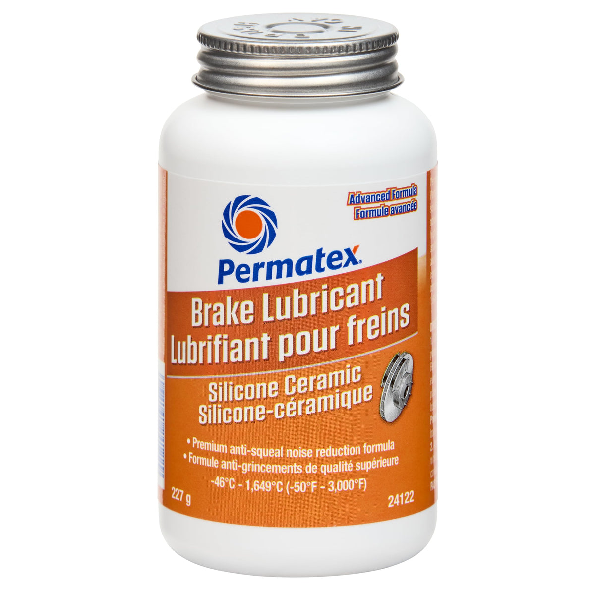 Permatex 24122 Silicone Ceramic Brake Lubricant, Orange, 236ml