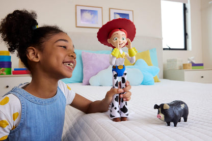 Mattel Disney and Pixar Toy Story 5 Critter Talk Jessie, 12 Inch Posable Action Figure Toy & Jimmy Dean, 35 Plus Movie Sounds & Phrases Mattel