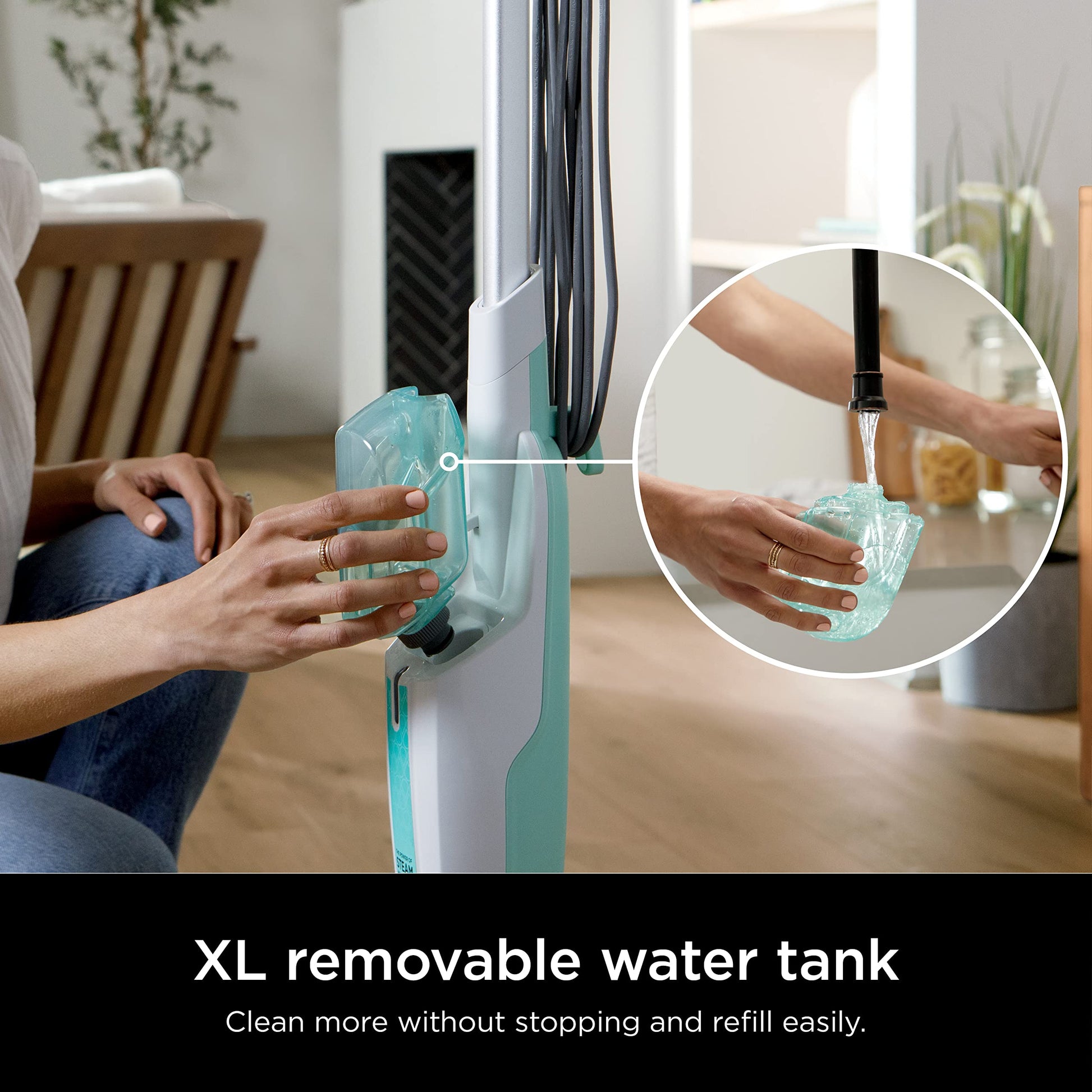 Shark S1000C Steam Mop, White/Seafoam Blue (Canadian Version), 12.68 fl oz - Available at All In One Marketplace Canada