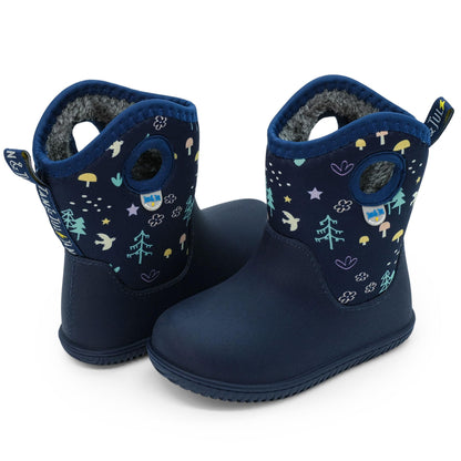 Jan & Jul Waterproof Winter Boots for Toddlers (Navy Forest, US 6) 🍁 All In One Marketplace Canada