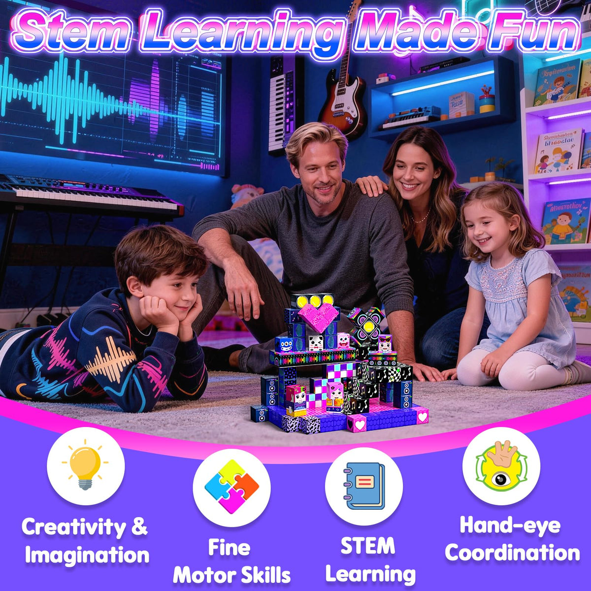 SSAWER Magnetic Blocks, 100PCS Toys Building Blocks Cubes Gifts for Girls 🍁 All In One Marketplace Canada