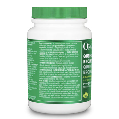 Organika Quercetin with Bromelain- High Availability, Immune System Support, Allergy and Inflammation Support- 120tabs 🍁 All In One Marketplace Canada