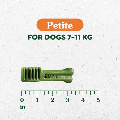 GREENIES Dog Treats Original Petite Natural Dental Care, (60 Treats) 36oz. Pack