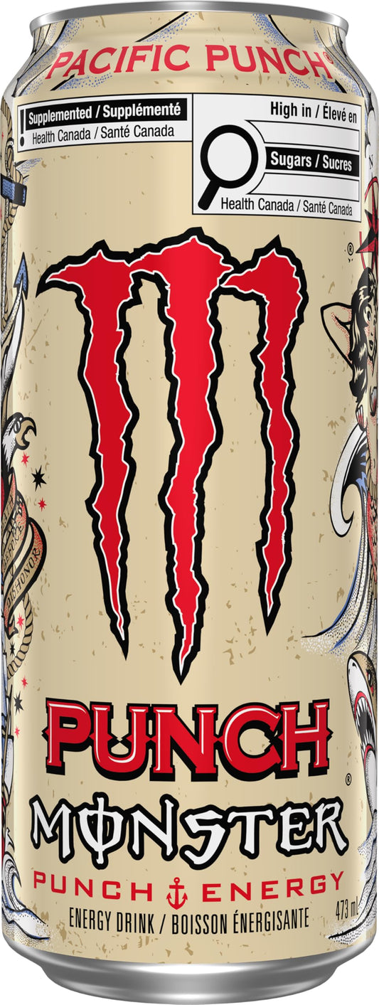 MONSTER ENERGY, Pacific Punch, 473 mL Cans (12 Pack) – Energy Drink 🍁 All In One Marketplace Canada Monster