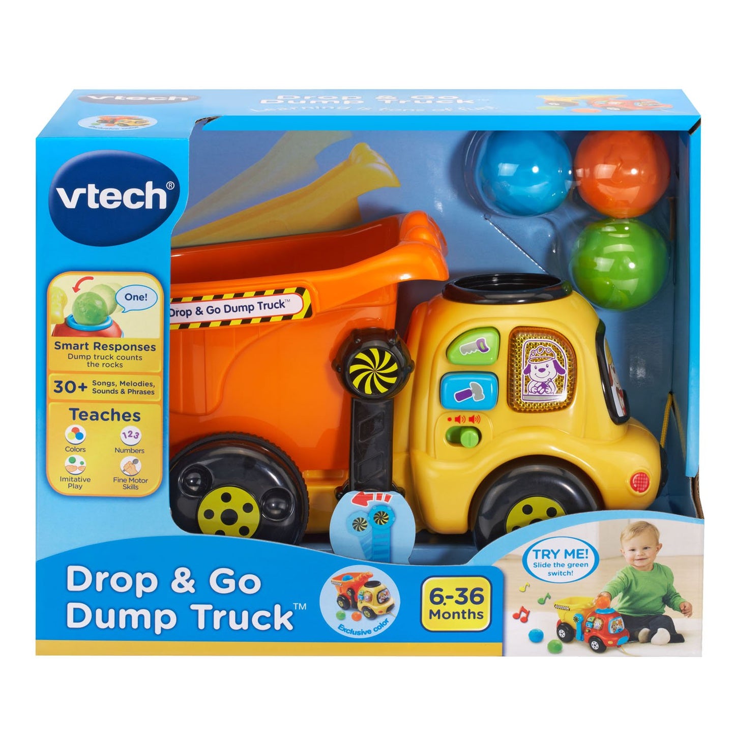 VTech Drop & Go Dump Truck - Orange VTech