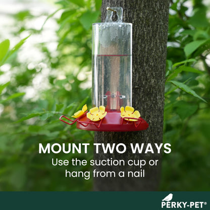 Perky-Pet 8-Ounce Window Mount Hummingbird Feeder 217 Perky-Pet
