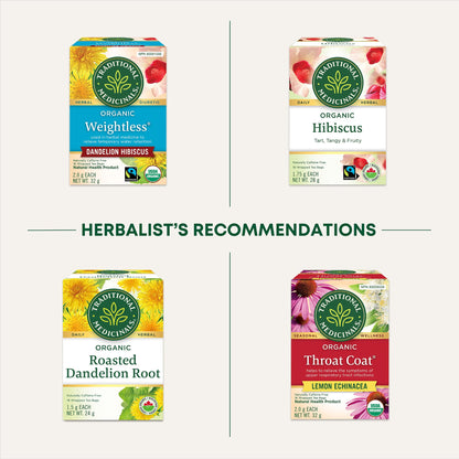 Traditional Medicinals - Tisane biologique de feuilles et racines de pissenlit (Lot de 6) - 96 sachets de thé au total