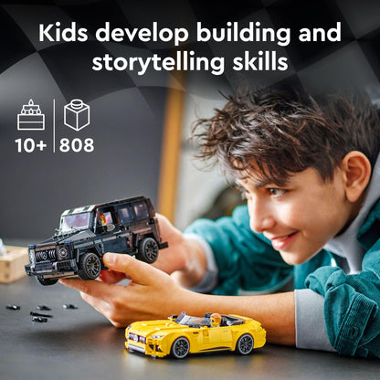 LEGO Speed Champions Mercedes-AMG G 63 & Mercedes-AMG SL 63 Building Toys - Kids Pretend Play Toy Cars for Boys & Girls, Ages 10+ Years - Gifts for Christmas - 76924 LEGO