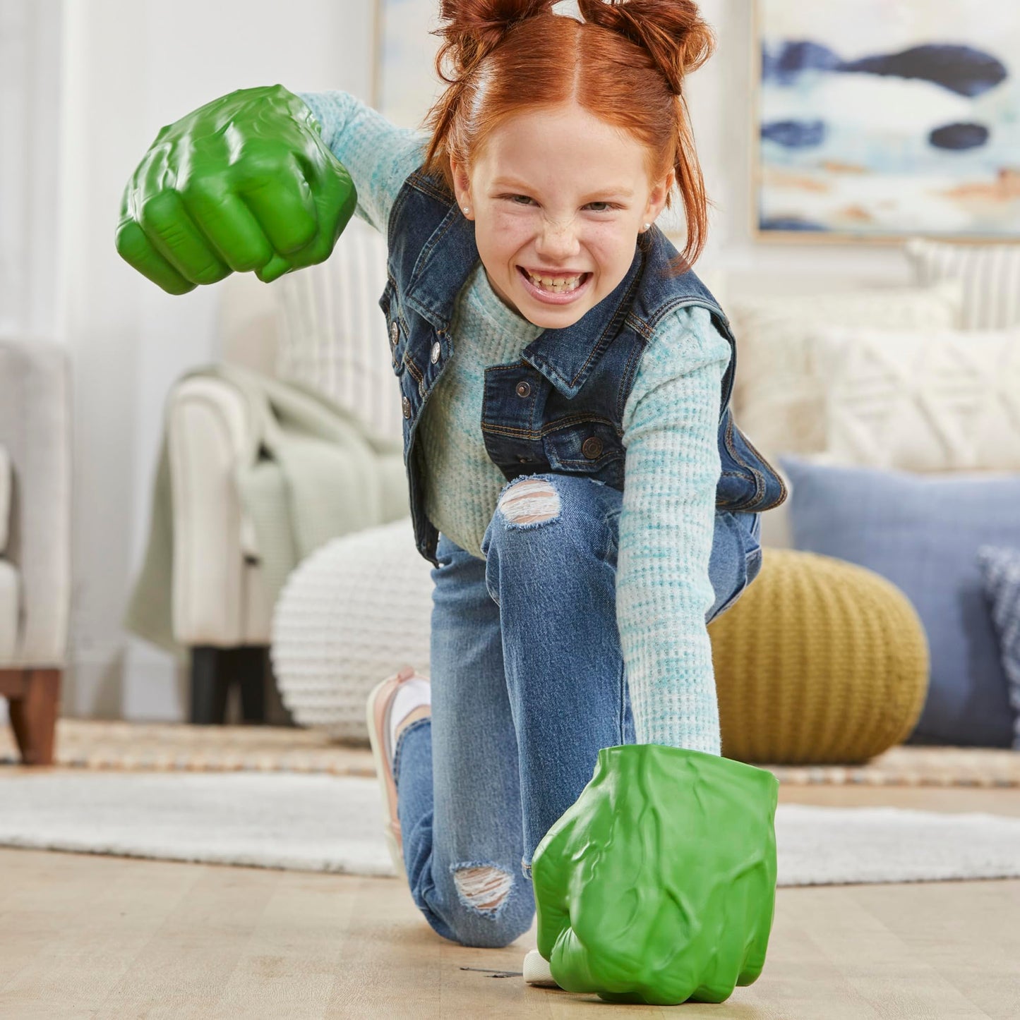 Marvel Hulk Gamma Smash Fists, Soft Foam Role Play Toy, Avengers Super Hero Toys for Kids Ages 5 and Up 🍁 All In One Marketplace Canada