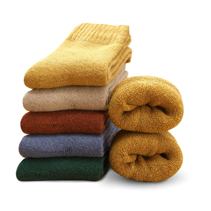 VoJoPi Wool Socks for Women, 5 Pairs Warm Winter Thermal Cozy Crew Boot Ladies Gifts Socks for Hiking Walking 🍁 All In One Marketplace Canada