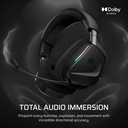 Corsair Void v2 MAX Wireless Gaming Headset for PC, PS5, PS4, Switch, Mobile - Simultaneous 2.4GHz+Bluetooth, Dolby Atmos, Sonarworks SoundID, 70Hr Battery, Fast Charging, Clear Microphone - Carbon 🍁 All In One Marketplace Canada