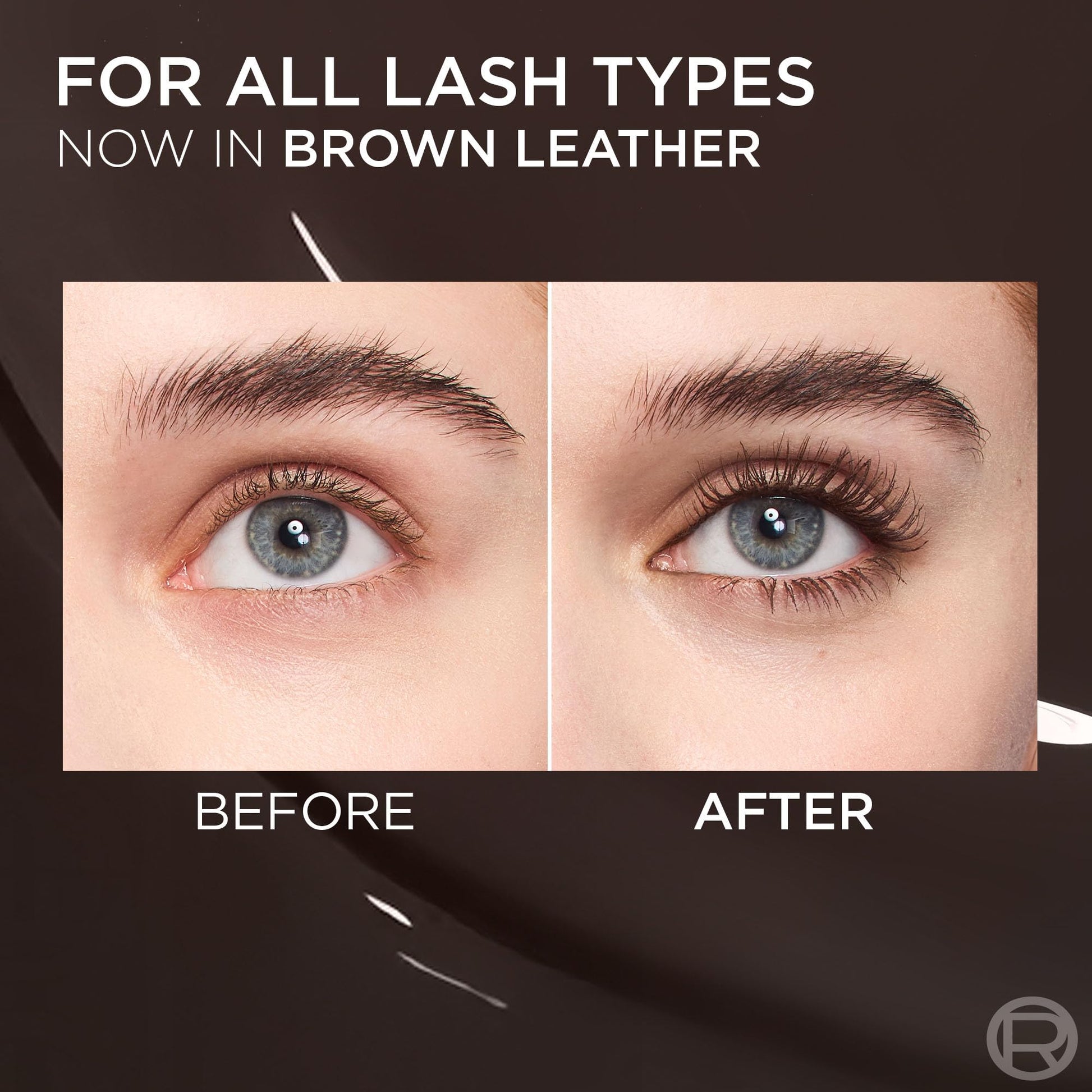 L’Oreal Paris Voluminous Panorama Chromatic Mascara, Volumizing and Lengthening Brown Mascara, Longwear, Smudge-Resistant and Washable, 705 Brown Leather