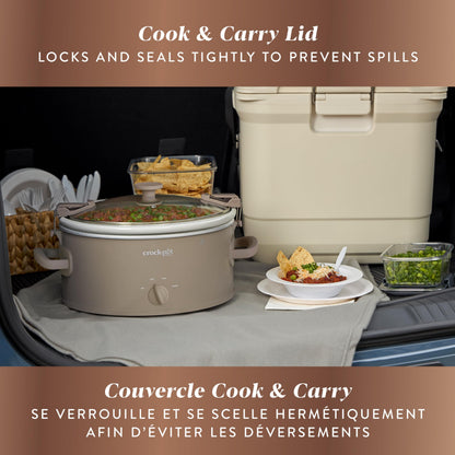 Crock-Pot Design Series 6-Quart Manual Slow Cooker, Alpaca Brown Crock-Pot