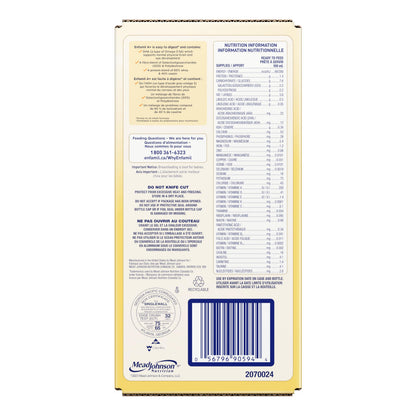 Enfamil A+, Baby Formula, Ready to Feed Bottles, DHA (a type of Omega-3 fat) to help support brain development, Age 0-12 months, 237ml x 18 count (Packaging May Vary)